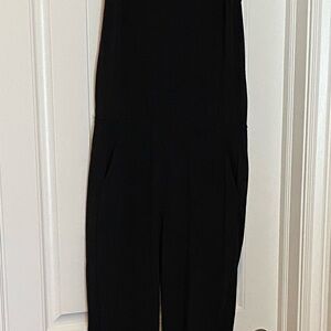 Athleta Black V-Neck Jumpsuit